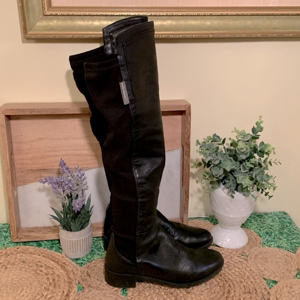 Vince Camuto Black Over the Knee Boots Sleek and Versatile - Picture 5 of 15